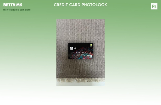 модерен стил САД MOVO банка виза класичен шаблон за фотографски изглед на картич